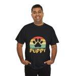Puppy Unisex Heavy Cotton Dog Tee - Happiness is a Warm Puppy Graphic Tee