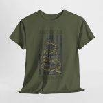American Veteran Military Green Color T-Shirt For Unisex Heavy Cotton Tee