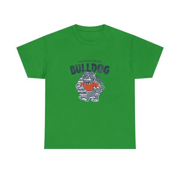 Bulldog Green Color T-Shirt For Unisex Heavy Cotton Tee