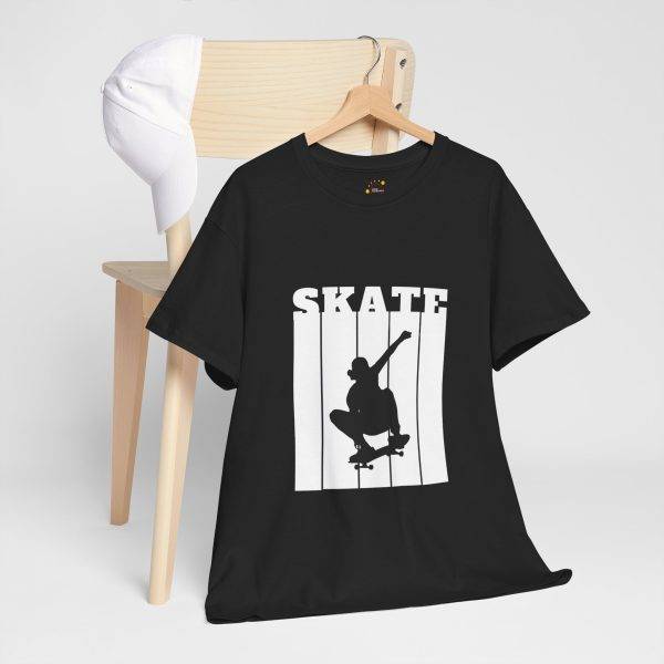 Skate Black Color T-Shirt For Unisex Tee