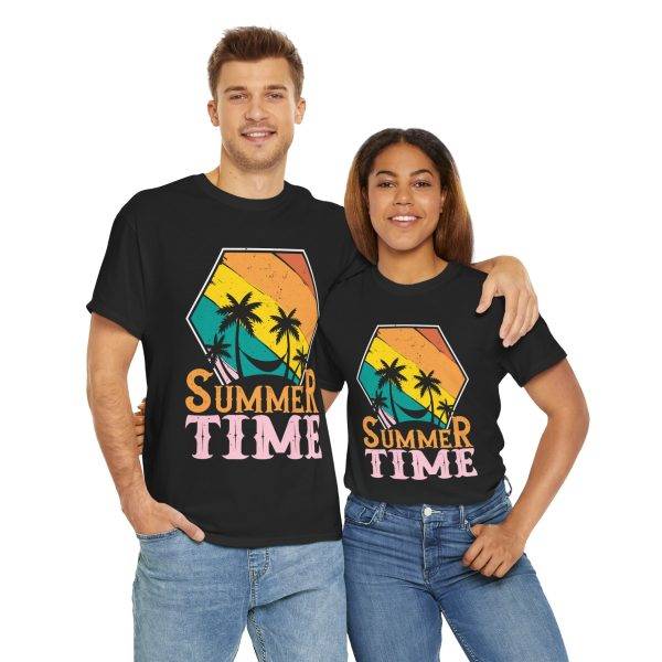 Summer Time Unisex Heavy Cotton Tee - Tropical Vibes T-Shirt Summer Time Unisex Heavy Cotton Tee - Tropical Vibes T-Shirt