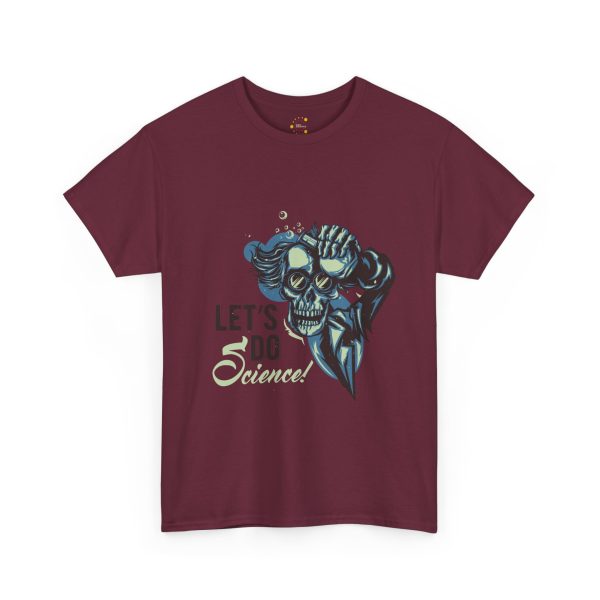 Let's do science maroon color Tshirt For Unisex Heavy Cotton Tee