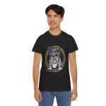 Bulldog Black Color T-Shirt For Unisex Heavy Cotton Tee