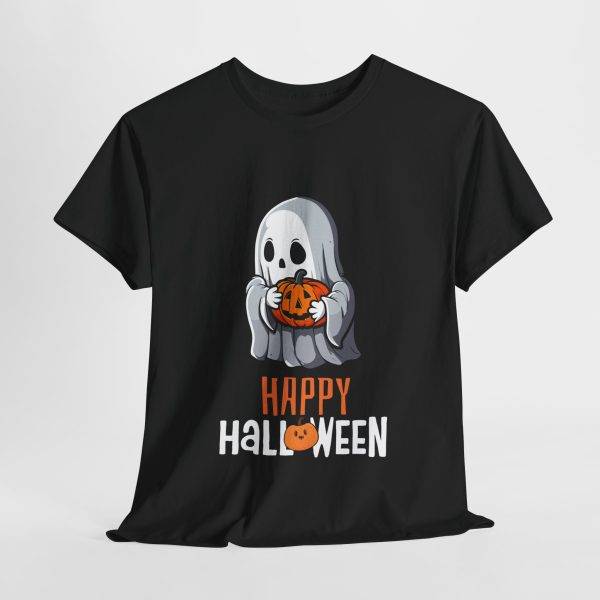 Happy Halloween Black Color T-Shirt For Unisex Heavy Cotton Tee