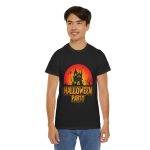 Halloween Party Black Color T-Shirt For Unisex Heavy Cotton Tee