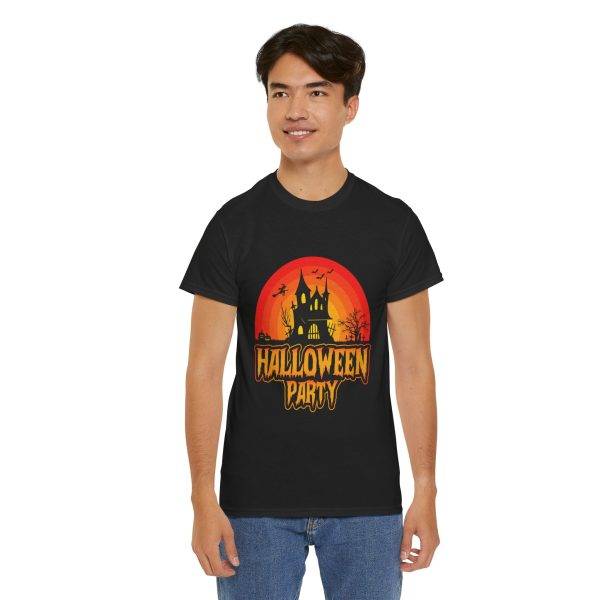 Halloween Party Black Color T-Shirt For Unisex Heavy Cotton Tee