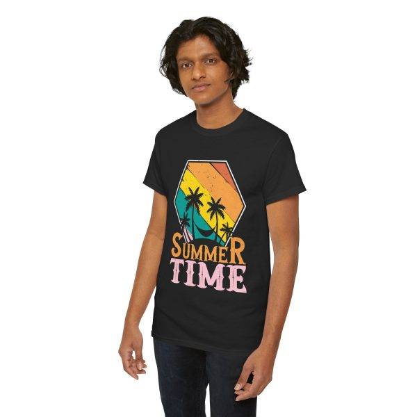 Summer Time Unisex Heavy Cotton Tee - Tropical Vibes T-Shirt Summer Time Unisex Heavy Cotton Tee - Tropical Vibes T-Shirt