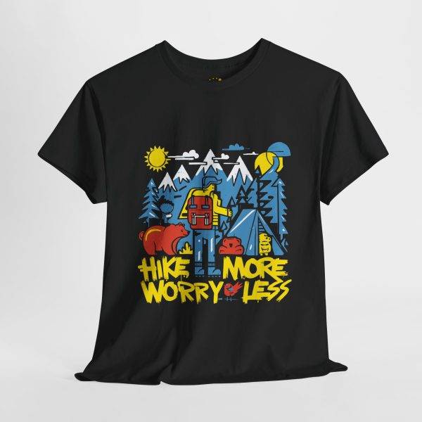 Hike More Worry Less Unisex Heavy Cotton Tee