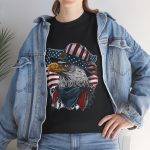 America's Falcon Black Color T-Shirt For Unisex Heavy Cotton Tee