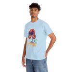Summer Time Light Blue Color T-Shirt For Unisex Heavy Cotton Tee