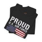 Proud U.S. Air Force Dad Unisex Heavy Cotton Tee - Patriotic Father's Day Gift