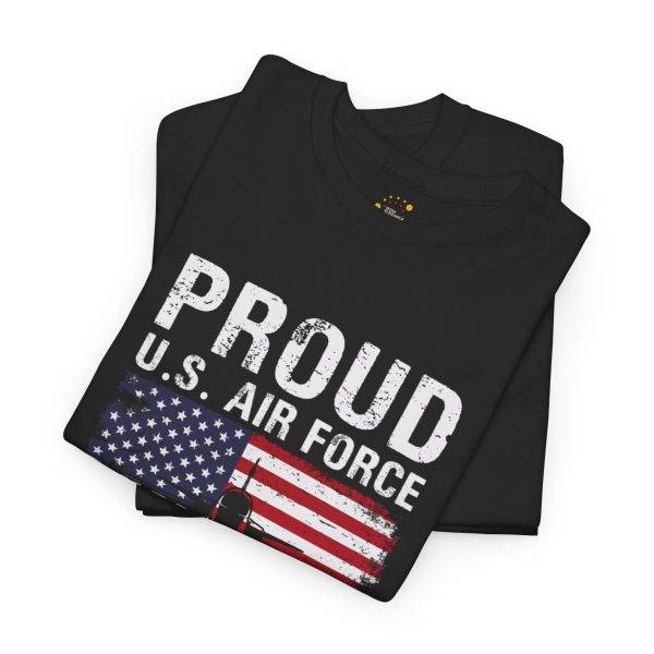 Proud U.S. Air Force Dad Unisex Heavy Cotton Tee - Patriotic Father's Day Gift