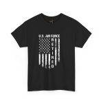 Retired U.S. Air Force Unisex Heavy Cotton Tee - Military Tribute Shirt