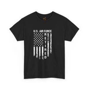 Retired U.S. Air Force Unisex Heavy Cotton Tee - Military Tribute Shirt
