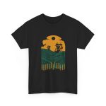 Ships Black Color T-Shirt For Unisex Heavy Cotton Tee