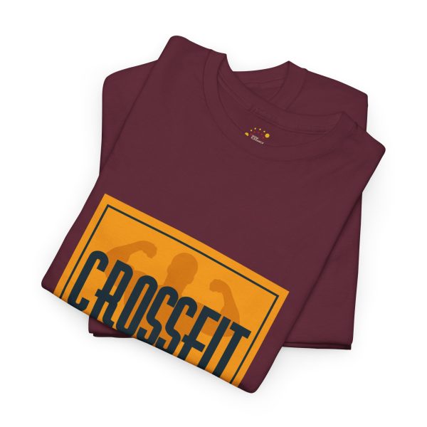 GYM Cross Fit Go Hard Or Go Home Maroon Color T-Shirt For Unisex Heavy Cotton Tee