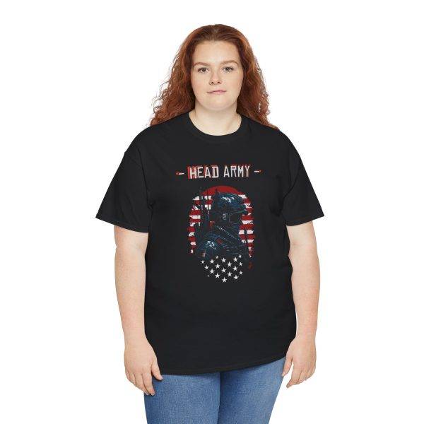 Head Army Unisex Heavy Cotton Tee - Patriotic Graphic Tee for Freedom Lovers