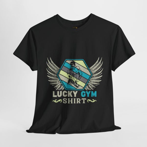 Lucky Gym Wings Unisex Heavy Cotton Tee - Workout & Fitness Apparel