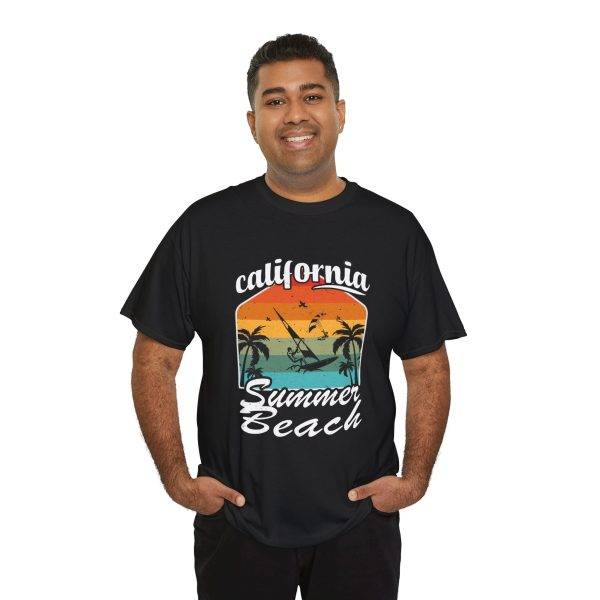 California Summer Beach Unisex Heavy Cotton Tee