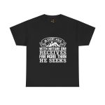 Mountains typography Black color Tshirt For Unisex Heavy Cotton Tee