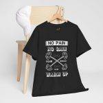 No Pain No Gain Gym Unisex Heavy Cotton Tee - Fitness Motivational Workout Shirt