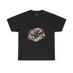 Happy Halloween Black Color T-Shirt For Unisex Heavy Cotton Tee Happy Halloween Black Color T-Shirt For Unisex Heavy Cotton Tee