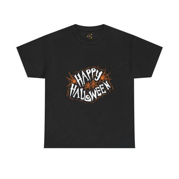 Happy Halloween Black Color T-Shirt For Unisex Heavy Cotton Tee Happy Halloween Black Color T-Shirt For Unisex Heavy Cotton Tee