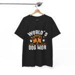 World's Best Dog Mom Unisex Heavy Cotton Tee - Perfect Gift for Dog Lovers