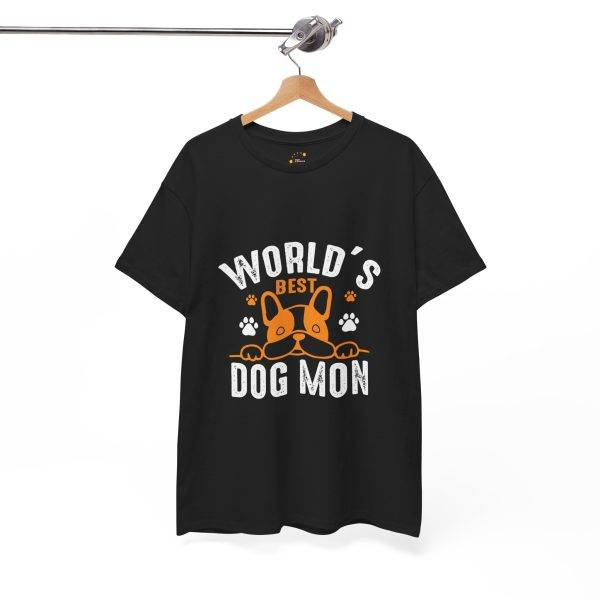 World's Best Dog Mom Unisex Heavy Cotton Tee - Perfect Gift for Dog Lovers