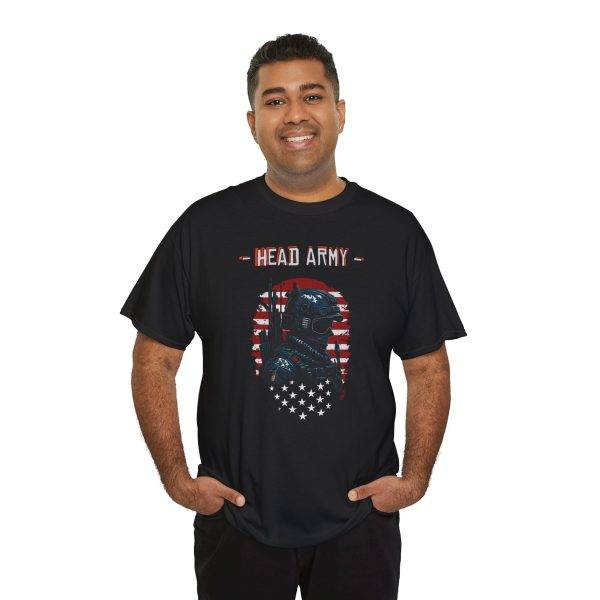 Head Army Unisex Heavy Cotton Tee - Patriotic Graphic Tee for Freedom Lovers