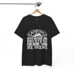 Mountains typography Black color Tshirt For Unisex Heavy Cotton Tee
