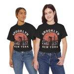 Brooklyn New York Black Color T-Shirt For Unisex Heavy Cotton Tee