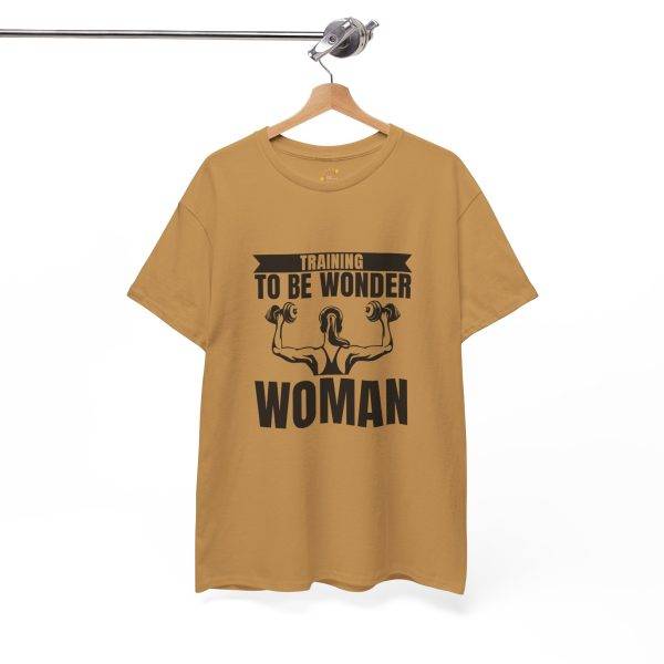 Training to be Wonder Woman Gym Women Heavy Cotton Tee