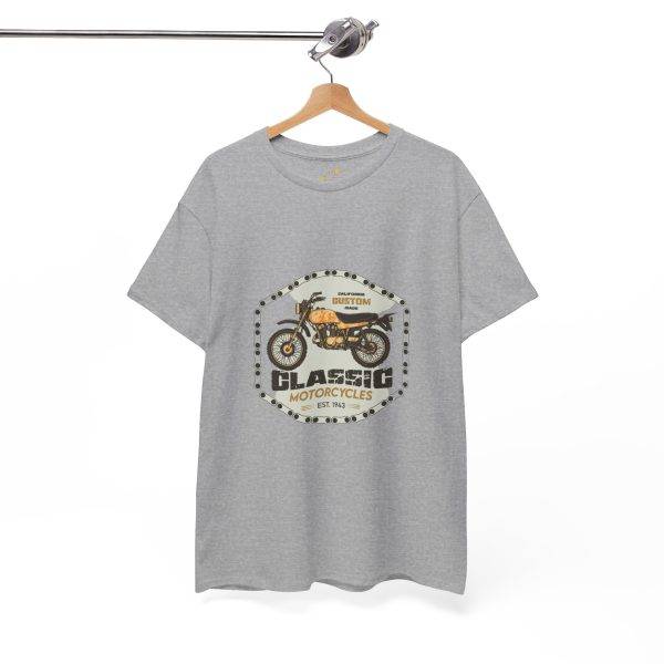 Classic Motorcycle Unisex Heavy Cotton Tee - Perfect for Bike Lovers