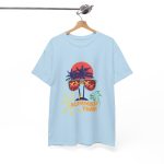 Summer Time Light Blue Color T-Shirt For Unisex Heavy Cotton Tee