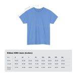 Car With City Background Blue Color T-Shirt For Unisex Heavy Cotton Tee