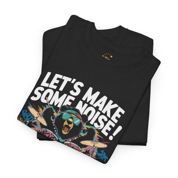 Unisex Heavy Cotton Tee - Let's Make Some Noise! Rock Music Shirt