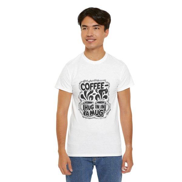 Coffee Hug Unisex Heavy Cotton Tee - Perfect for Coffee Lovers