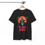 Halloween Fright Night Black Color T-Shirt For Unisex Heavy Cotton Tee