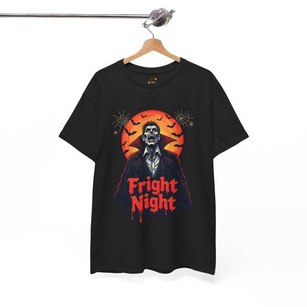 Halloween Fright Night Black Color T-Shirt For Unisex Heavy Cotton Tee