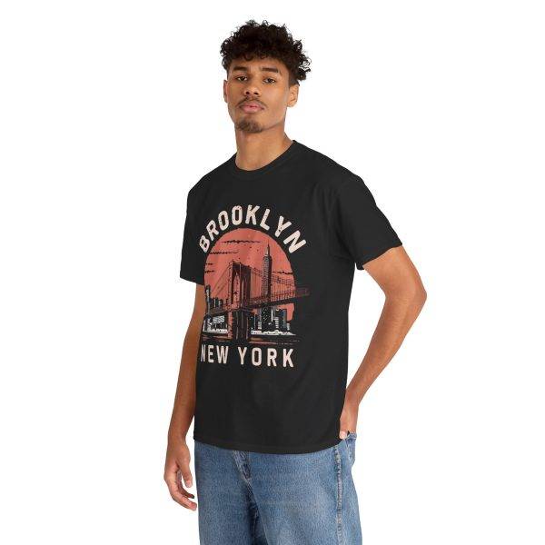 Brooklyn New York Black Color T-Shirt For Unisex Heavy Cotton Tee