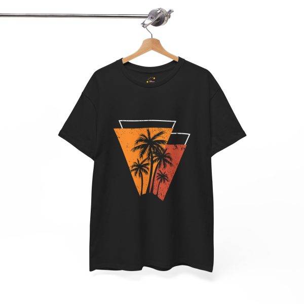 Summer Palm Black Color T-Shirt For Unisex Heavy Cotton Tee Summer Palm Black Color T-Shirt For Unisex Heavy Cotton Tee