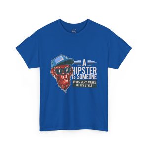 Monkey face A Hipster In Someone Royal Color Tshirt For Unisex Heavy Cotton Tee