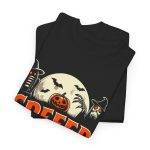 Halloween Creeep It Real Black Color T-Shirt For Unisex Heavy Cotton Tee