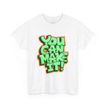 You can make it typography White Color Tshirt For Unisex Heavy Cotton Tee