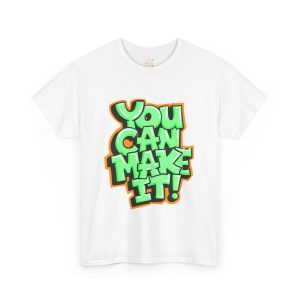 You can make it typography White Color Tshirt For Unisex Heavy Cotton Tee