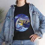 Fishing Black Color T-Shirt For Unisex Heavy Cotton Tee Fishing Black Color T-Shirt For Unisex Heavy Cotton Tee