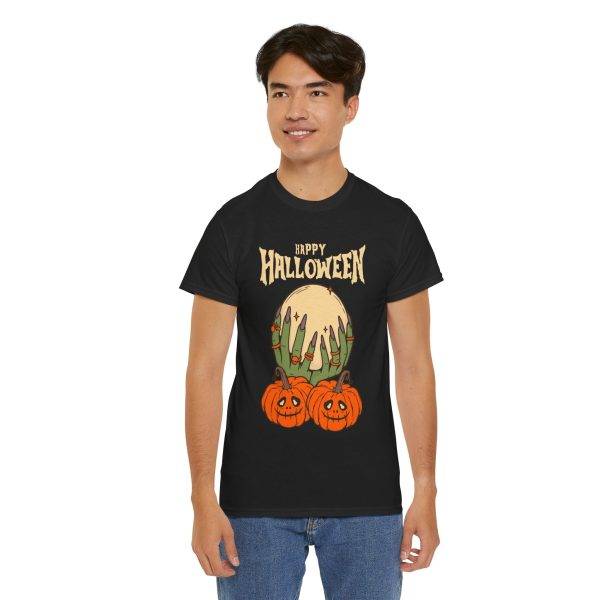 Happy Halloween Black Color T-Shirt For Unisex Heavy Cotton Tee