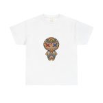 Scary Doll White Color Tshirt For Unisex Heavy Cotton Tee