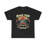 Road Trip Caption Black Color T-Shirt For Unisex Heavy Cotton Tee Road Trip Caption Black Color T-Shirt For Unisex Heavy Cotton Tee